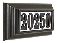 Multiple Components Injection Molded together into a Lighted Address Plaque