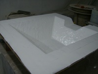 Silicon Mold Making for an FRP Composite Hand Layup Product.