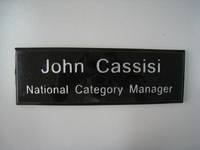 Solid Polished Black Granite Name Plaque / Door Plaque with Custom Engraving