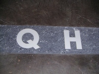 Waterjetted and Assembled Granite Sign Marker